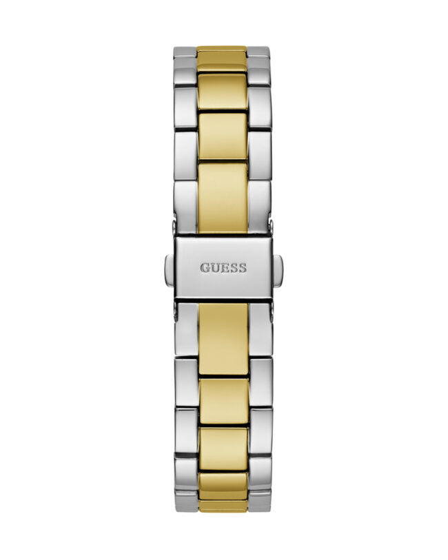Montre analogique Guess Mist pour femme avec cadran vert et bracelet en acier bicolore - GW0723L1