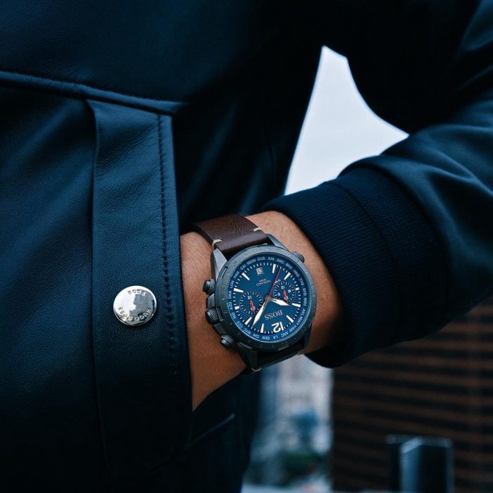 Montre BOSS pour homme Nomad en cuir, 1513773