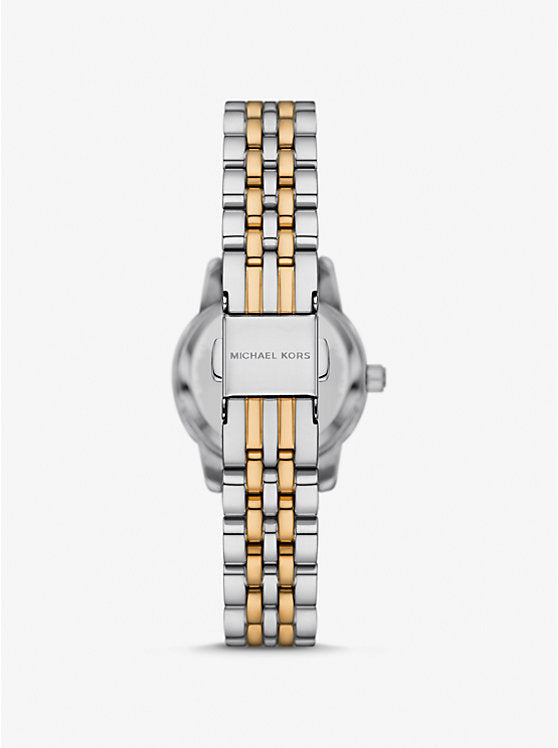 Coffret Cadeau Montre et Bracelet Coulissant Bicolore MK Lexington Pavé, MK4815