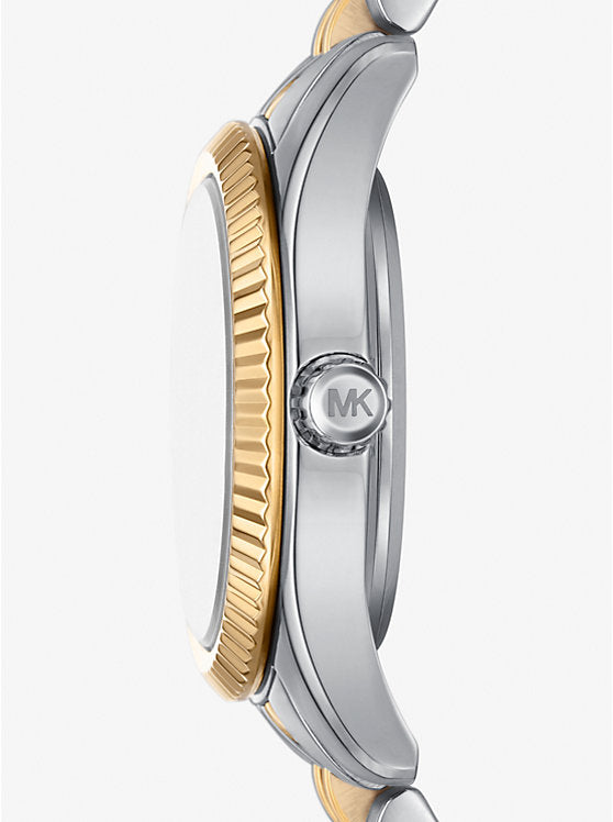 Coffret Cadeau Montre et Bracelet Coulissant Bicolore MK Lexington Pavé, MK4815