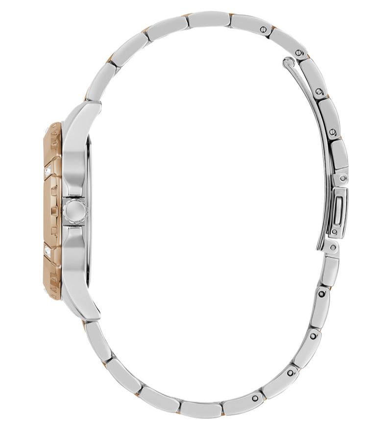 Guess Mist Analog Watch with Brown Dial and Two-Tone Stainless Steel Bracelet for Women - GW0723L2