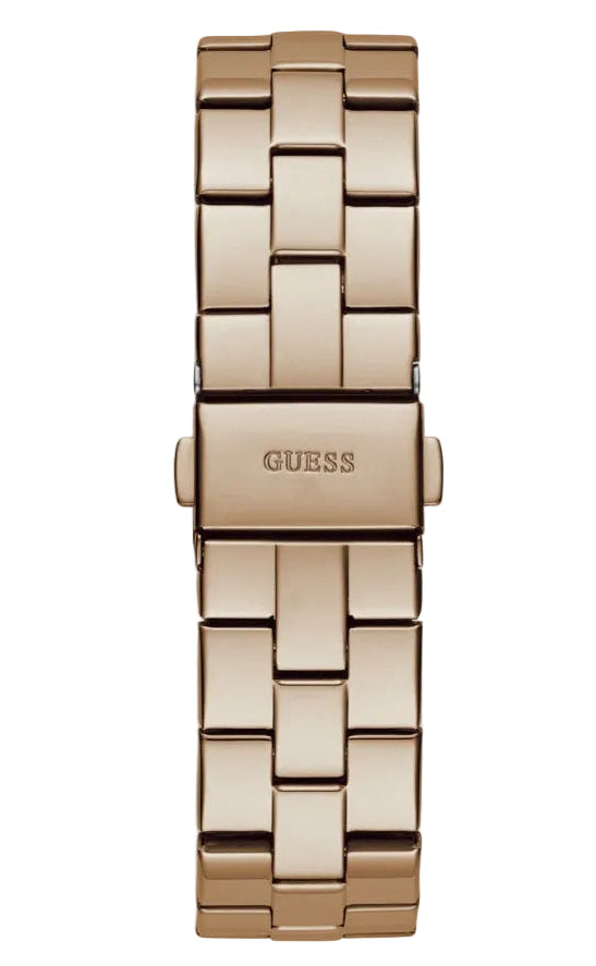 Montre Guess Empress pour femme, cadran rond, or rose, mouvement à quartz