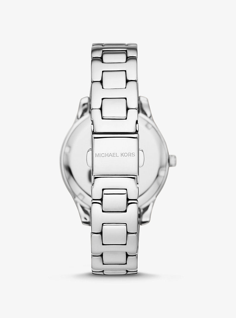 Montre bicolore Liliane MK avec pierres serties