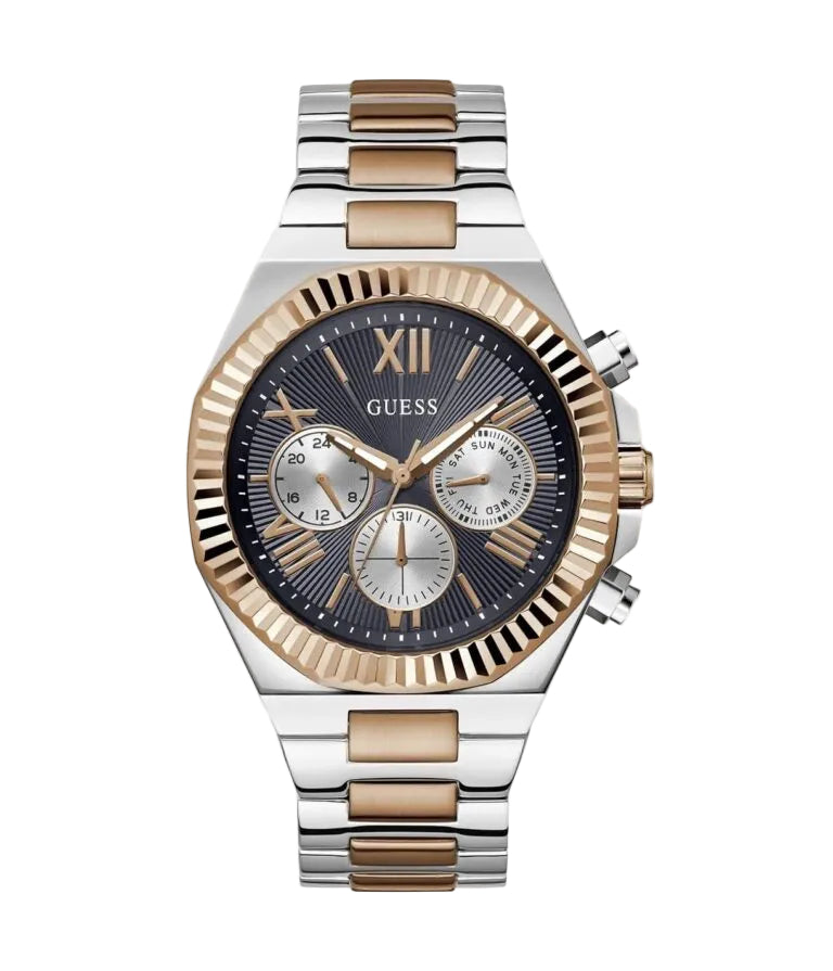 Guess Montre multifonction bicolore et marine