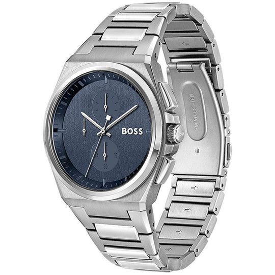 Boss Men's Steer Chrono Watch in Steel 1514048