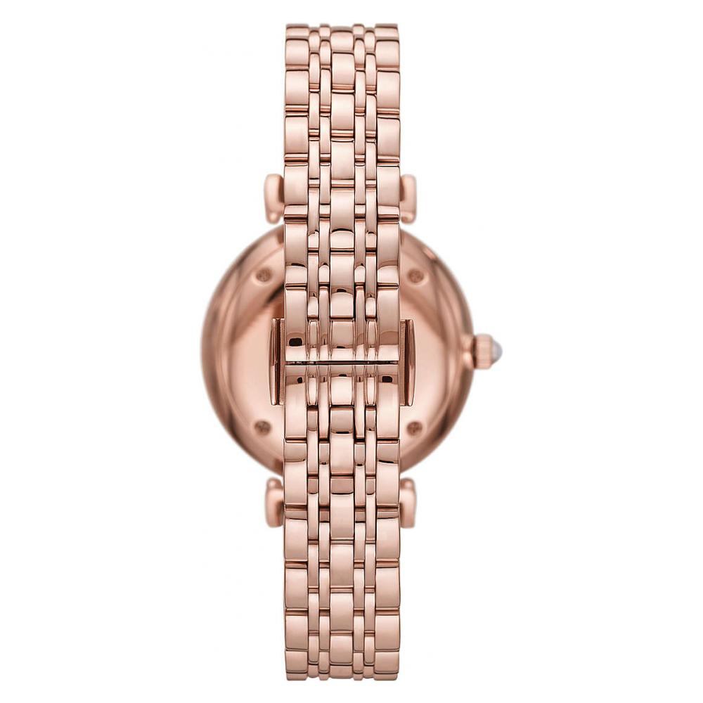 Montre Emporio Armani AR11385 en acier inoxydable rose doré à deux aiguilles