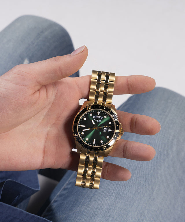 Montre GUESS Homme Jour/Date Dorée