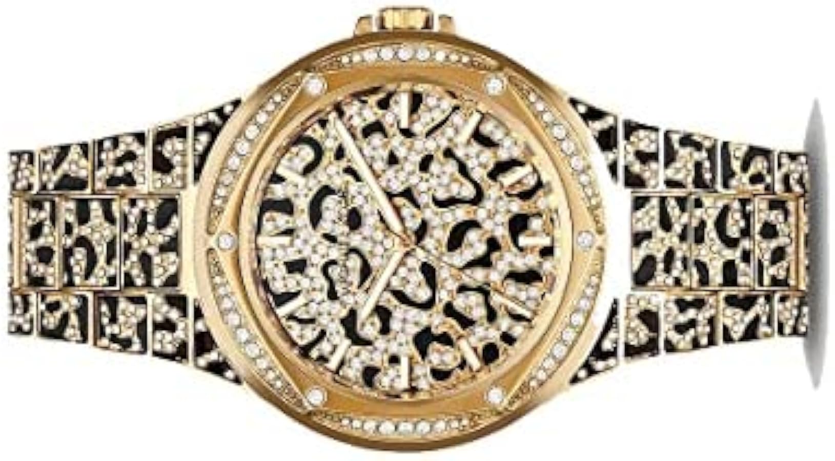 Michael Kors
Montre Lennox surdimensionnée dorée à pavé et à imprimé animalier