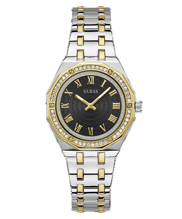 Guess women's watch GW0770L4, two-tone gold steel with zirconia