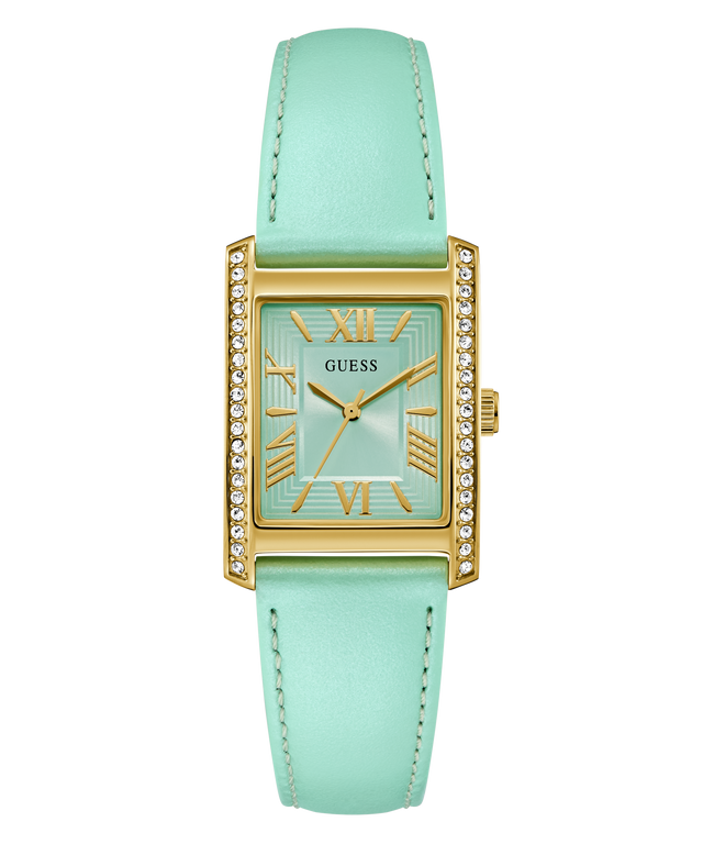 Montre analogique GUESS pour femme, or vert 27 mm