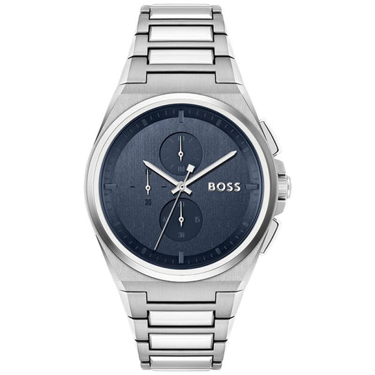 Boss Men's Steer Chrono Watch in Steel 1514048