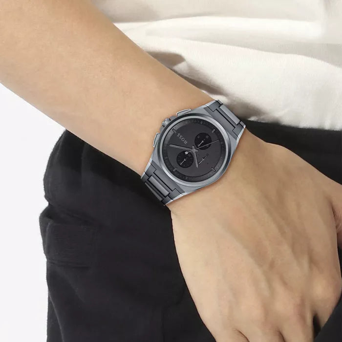 Chronographe Hugo Boss Steer gris