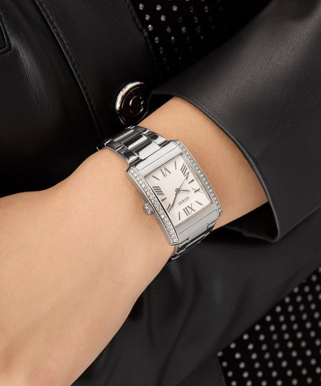 Montre analogique GUESS pour femme ton argent
27 mm