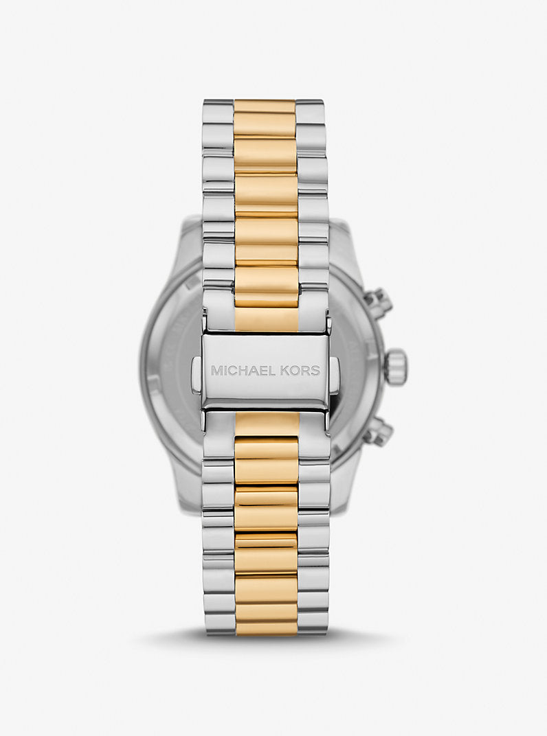 Montre surdimensionnée Lexington Pavé bicolore Michael Kors