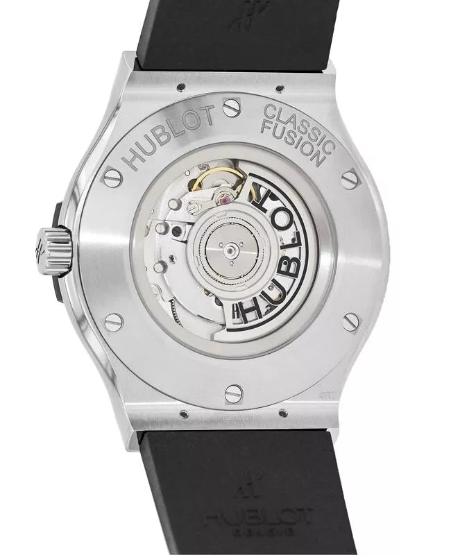 Nouvelle montre Hublot Classic Fusion automatique pour homme, cadran noir, 45 mm, 511.NX.1171.RX